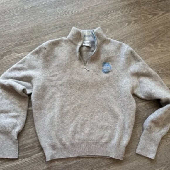 Johnstons of Elgin Gray Zip Up Sweater - Picture 1 of 5